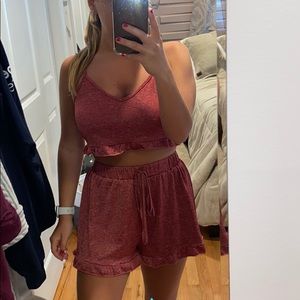 2 piece short set
